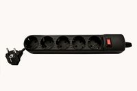 Universal 220/240/ 250 Volt 5-Outlet Power Strip Surge Protector with 10 Amp Circuit Breaker, CE and RoHS Compliant (UP-220V)