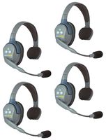 Eartec UL4S UltraLITE 4-Person System, Includes Single-Ear Master Headset and 3xSingle-Ear Remote Headset