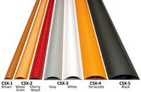 Electriduct Cable Shield Cord Cover - CSX-1.5 PVC Floor Wire Protector - 59 Inch - Brown