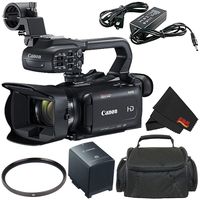 Canon XA15 Compact Professional Camcorder (2217C002)- Full HD with SDI, HDMI and Composite Output - Bundle with Carrying Case + More