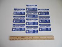 10 Home Security System Window Decals Stickers - Stock # 719