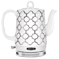 BELLA 14522 Electric Tea Kettle, 1.2 LITER, Silver Tile