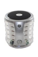Bridgecraft Portable Mini Media Player Speaker BC-T2096A-SL with FM Micro Card U-Disk Line-in, Silver (