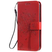 NEXCURIO Wallet Case for iPhone 11 Pro Max (6.5") with Card Holder Side Pocket Kickstand, Shockproof Leather Flip Cover Case for Apple iPhone 11 Pro Max - NEKTU080714 Red