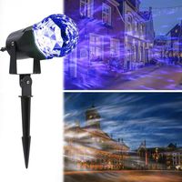 LESHP Projection Flame Light, Waterproof Magical Spotlight Rotating LED Projector Light with Flame Lightings for Indoor Outdoor Christmas Festival Decorations for Home, Garden, Landscape