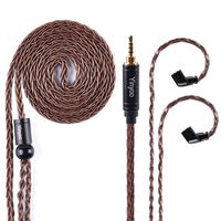 Yinyoo Upgraded Replacement Headphones Cable 8 Core Silver Plated Copper Cable with 2.5mm Plug 2pins 0.78mm for ZSN KZ ZS10 Pro ZSN Pro AS16 ZSX KB Ear KBEAR KB10 KB06 CCA CA4 C12(2pins 2.5mm)