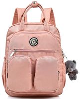 Scioltoo Mini Laptop Backpack Women's Lightweight Medium Cute Sling Travel Bag College Bag For Walking Travel Pink A-Pink
