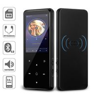 MP3 Player,AMDISI 16GB Bluetooth MP3 Player with 2.4'' Large Screen, Slim Portable Music Player with Speaker,Touch Buttons,HiFi Lossless Sound Quality,FM Radio/Recorder,Come with a Wired Headphone