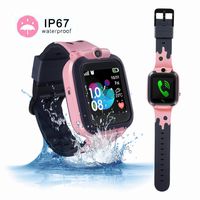 ZOPPRI Smartwatch for Kid, IP67 Waterproof 1.44 inchTouch Screen Watches. GPS Tracker with SOS and Pedometer with Camera Phone Watch. Smartwatch for 3-14 Year Old Children Girls Boys (Pink)