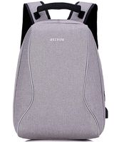 Travel Business Laptop Backpack up to 15.6 inch, Water Resistant College School Computer Bag Women&Men&Students,Slim Work Backpack Laptops & Notebook USB Charging Port (Light Gray)