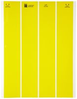 Brady LAT-13-747-2.5-YL 1.875" Width x 0.833" Height, B-747 Permanent Polyester, Matte Finish Yellow Lasertab Laser Printable Label (Pack of 2500)