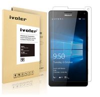 Microsoft Lumia 950XL Screen Protector- iVoler [0.2mm 9H Hardness] Tempered Glass Screen Protector for Microsoft Lumia 950XL- Anti-Scratch, Anti-Fingerprint, Bubble Free