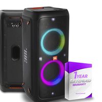 JBL PartyBox 300 High Power Portable Wireless Bluetooth LED Audio System (Black) with 1-Year Extended Warranty