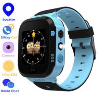 Jsbaby Game Smart Watches for Kids with 1.5'' Sensitive Colorful Touch Screen Pedometer Step Health Monitor Voice Record time Alarm Birthday for Girls and Boys (Game Blue) (bllue)