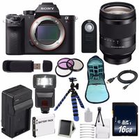 Sony Alpha a7R II Mirrorless Digital Camera, FE 24-240mm f/3.5-6.3 OSS Lens Bundle with Accessories (16-Items) (International Model)