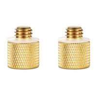 Smallrig 1/4"-20 Female to 3/8"-16 Male Tripod Thread Screw Adapter Brass (2-pack)-1069