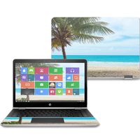 Mightyskins Skin Compatible with Hp Pavilion X360 14" (2017) - Beach Bum | Protective, Durable, and Unique Vinyl Decal Wrap Cover | Easy to Apply, Remove, and Change Styles | Made in The USA