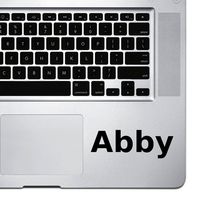 (2X) StickAny Palm Series Abby Sticker for MacBook Pro, Chromebook, and Laptops (Black)