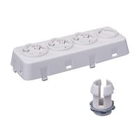 Leviton OSFOA-W Fixture-Mounted Offset Adapter Accessory for OSFHU, 3 Position, White