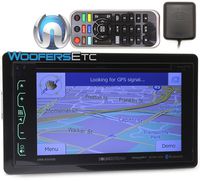 Soundstream VRN-65HXB In-Dash 2-DIN 6.2" Touchscreen LCD DVD Receiver with Bluetooth, GPS Navigation and SiriusXM Ready