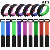 UPlama 50 PCS Cord Organizer Keeper Holder Reusable Fastening Cable Ties,Rectangle Self for Home Office Tablet Fastening Cable Ties, Kictero Cable Straps Wire Organizer, Reusable Cord Straps, Special