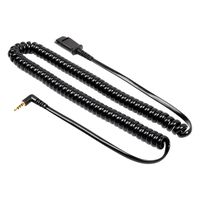 3.5mm Plug to QD(Quick Disconnect) Cable,Headset Cord for All Plantronics QD Compatible Headsets