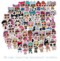 50pcs Surprise! Vinyl Waterproof Stickers for Car, Laptop, Luggage, Skateboard, Motorcycle, Bicycle Decal Graffiti Patches