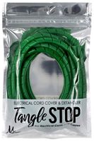 Tangle Stop Cord Cover & Detangler | Perfect for Cable Management (9-Foot, Green)