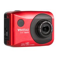 Vivitar DVR786HD 1080p HD Waterproof Action Video Camera Camcorder (Red) with Helmet & Bike Mounts