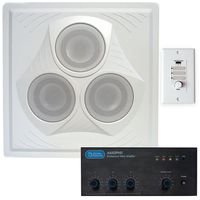 Retail Store Sound System with Drop In Ceiling Speaker and In-Wall Remote Volume Control