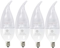 G E LIGHTING 34724 LED Bulb, Deco, Clear, Candelabra Base, 7-Watt, 2-Pk. - Quantity 4