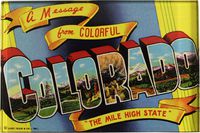 Colorado - Colorado Postcard Acrylic Magnet (3" x 2")