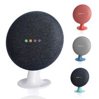 LANMU Stand for Google Home Mini,Desk Pedestal Holder Compatible with Google Mini Voice Assistant (White)