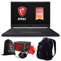 MSI GS65 Stealth Gaming Laptop (Intel 8th Gen i7-8750H, 16GB RAM, 2TB Sata SSD, 15.6" FHD (1920x1080) 144Hz Thin Bazel, NVIDIA GeForce RTX 2080, Win 10 Pro) with MSI Loot Box and ME2 Backpack