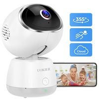 Wireless Security Camera, UOKIER, Indoor Home WiFi Camera Pet Camera IP Camera with Smart Motion Detection, Motion Tracking, 1080P Baby Monitor, Night Vision, 2-Way Audio,Support TF card/Cloud Storage