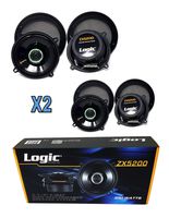2X 5.25 250 W 2 Way Coaxial Speakers Adjustable tweeters Car Audio ZX5200