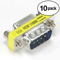 InstallerParts (10 Pack DB9 Male to Female Mini Port Saver