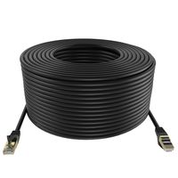 Tainston Ethernet Cable(100 Feet) Cat7 Network Cord Patch Cable SSTP/SFTP Double Shielded 10 Gigabit 600MHz LAN Cable