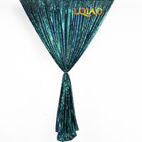 LQIAO Fluorescence Green Sequin Curtain Panel Backdrop-W50xH63in Shimmer Sequin Fabric Luxury Curtains for Bedroom Window Curtains Living Room Elegant Drapes One PC, Hook 50x63in(125x170cm))