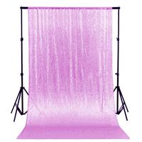 Sequin Curtains 2 Panels 4FTx10FT Glitter Backdrop Curtain Lavender Sequin Backdrop for Photo Booth-191011E