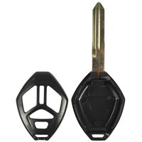 qualitykeylessplus Replacement Remote Head Key 4 Button Case for Mitsubishi FCC ID OUCG8D620MA or OUCG8D625MA