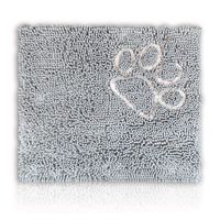 CatGuru Premium Cat Litter Mat, Medium, XL, XXL, Waterproof Litter Box Mat, Non Slip Kitty Litter Mat, Scatter Control, Machine Washable Litter Trapper, Litter Tray, Best Pet Litter Mat, Grey