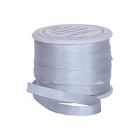 Threadart 100% Pure Silk Ribbon - 4mm Silver Grey - No. 064-3 Sizes - 50 Colors