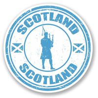 2 x 10cm/100mm Scotland Vinyl SELF ADHESIVE STICKER Decal Laptop Travel Luggage Car iPad Sign Fun #4275