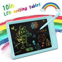 KOKODI LCD Writing Tablet, 10 Inch Toddler Doodle Board Drawing Tablet, Erasable Reusable Electronic Drawing Pads, Educational and Learning Toy for 2-6 Years Old Boy and Girls (Blue)