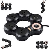 Surge Protector Power Strip with 2 USB Ports and 4 Outlets for Home, Office and Travel (9Ft, Black)