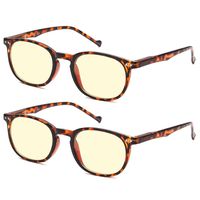 Blue Light Blocking Reading Glasses 2 Pair 1.00