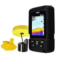 2-in-1 LUCKY Fishfinder Wireless/ 6M Wired Sensor English/Russian Menu 100m Depth, 328ft/ 100m Wireless Coverage Monitor Rechargeable Battery 100% Waterproof Design