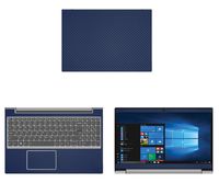 Decalrus - Protective Decal for Lenovo IdeaPad L340 (15.6" Screen) Laptop Blue Carbon Fiber Skin case Cover wrap CFlenovoIdeapad15_L340Blue