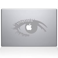 The Decal Guru 0160-MAC-13P-S Apple of my eye Vinyl Sticker, 13" Macbook Pro (2015 & older), Silver